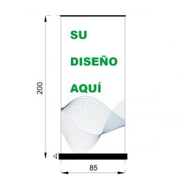 Rollup 85x206 CLASICO medidas